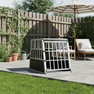 Transportni boks za pse BRUNO, 66x90x72 cm, srebrna/crna