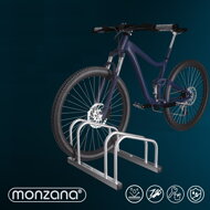 Stalak za 2 bicikla BIKE, 50x32x27 cm, srebrni