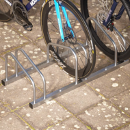 Stalak za 3 bicikla BIKE, 84x32x27 cm, srebrni