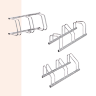 Stalak za 3 bicikla BIKE, 84x32x27 cm, srebrni