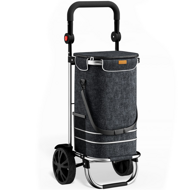 Kolica za kupovinu EASY, 50 l, crna