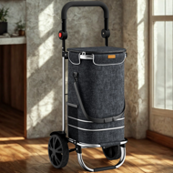 Kolica za kupovinu EASY, 50 l, crna