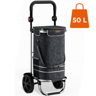Kolica - Torba za kupovinu na kotače EASY, 50 l, crna