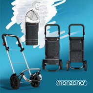 Kolica - Torba za kupovinu na kotače EASY, crna