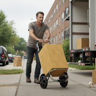 Kolica za kupovinu EASY, 50 l, plava