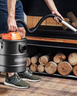 Usisavač za pepeo BENEDIKT, 1200 W, 18 kPa, crna/narančasta