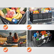 Organizator za prtljažnik automobila LEROY, 63 l, 60x35x30 cm, crni