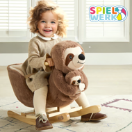 Ljuljajući lijenac s sigurnosnim pojasom, smeđa