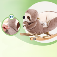 Ljuljajući lijenac s sigurnosnim pojasom, smeđa