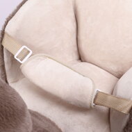 Ljuljajući lijenac s sigurnosnim pojasom, smeđa