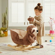 Ljuljajući lijenac s sigurnosnim pojasom, smeđa