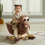 Ljuljajući lijenac s sigurnosnim pojasom, smeđa