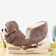 Ljuljajući lijenac s sigurnosnim pojasom, smeđa