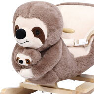 Ljuljajući lijenac s sigurnosnim pojasom, smeđa