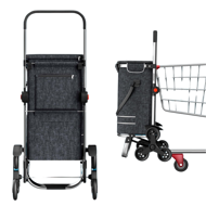 Kolica za kupovinu za stepenice COMFORT, 50 l, crna