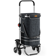 Kolica za kupovinu za stepenice COMFORT, 50 l, crna