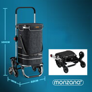 Kolica - Torba na kotače (za stepenice) COMFORT, crna