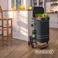 Kolica za kupovinu za stepenice COMFORT, 50 l, crna