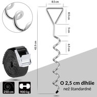 Set sidara za tlo, 8 kom, srebrni