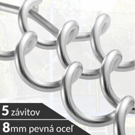 Set sidara za tlo, 8 kom, srebrni