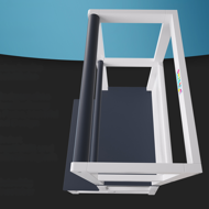 Toranj za učenje PLAY borovina, 93x56x49 cm, bijeli/antracit