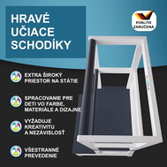 Toranj za učenje PLAY borovina, bijeli/antracit