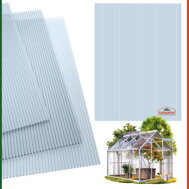 Komorni polikarbonat MARK 6 mm, 60,5x121x0,6 cm, 10 kom, proziran
