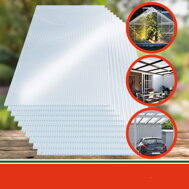 Komorni polikarbonat MARK 6 mm, 60,5x121x0,6 cm, 10 kom, proziran