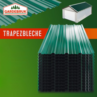 Trapezni lim ARON, set od 14 komada, 110×46 cm, zelena