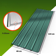 Trapezni lim ARON, set od 14 komada, 110×46 cm, zelena