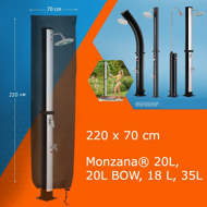 Navlaka za solarni tuš COVER, 220x70 cm, crna