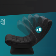 Ležaljka ABERDEEN, 87x60x105cm, crna