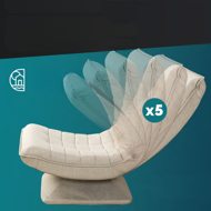 Ležaljka ABERDEEN, 87x60x105cm, bež