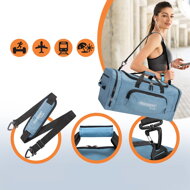 Putna torba za rame JERGY, 90 l, 65x32x33 cm, plava