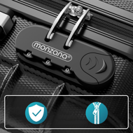 Set tvrdih kofera AERO, 4-dijelni, ABS, crni