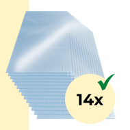 Komorni polikarbonat MARK 4 mm, 60,5x121x0,4 cm, 14 kom, proziran