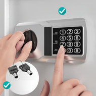 Električni namještajni sef SAFETY, 31x20x20 cm, srebrni