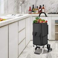Kolica za kupovinu Shopper za stepenice, 45 l, 101x45x39 cm, crna