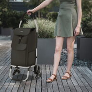 Kolica za kupovinu Shopper za stepenice, 45 l, 101x45x39 cm, crna