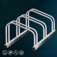 Stalak za 3 bicikla BIKE, 71x32x27 cm, srebrni