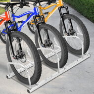 Stalak za 3 bicikla BIKE, 84x32x27 cm, srebrni