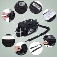 Torba za bicikl BIKER, 13 l,  crna