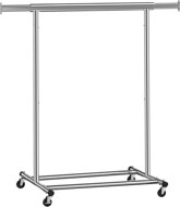 Stalak za odjeću na kotačićima INEZ, max. 90 kg, 83,5x45x160 cm, srebrni