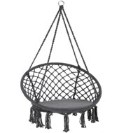 Viseća stolica BOHO s jastucima, Ø61 cm, antracit