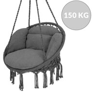 Viseća stolica BOHO s jastucima, Ø61 cm, antracit