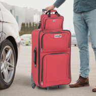 Set putnih kofera TRAVEL, 5-dijelni, crvena