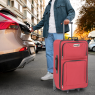Set putnih kofera TRAVEL, 5-dijelni, crvena
