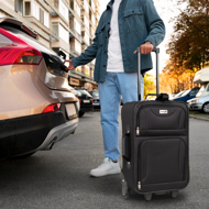 Set putnih kofera TRAVEL, 5-dijelni, crni