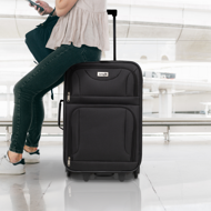 Set putnih kofera TRAVEL, 5-dijelni, crni