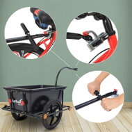 Prikolica za bicikl TERY, 90 l, crna